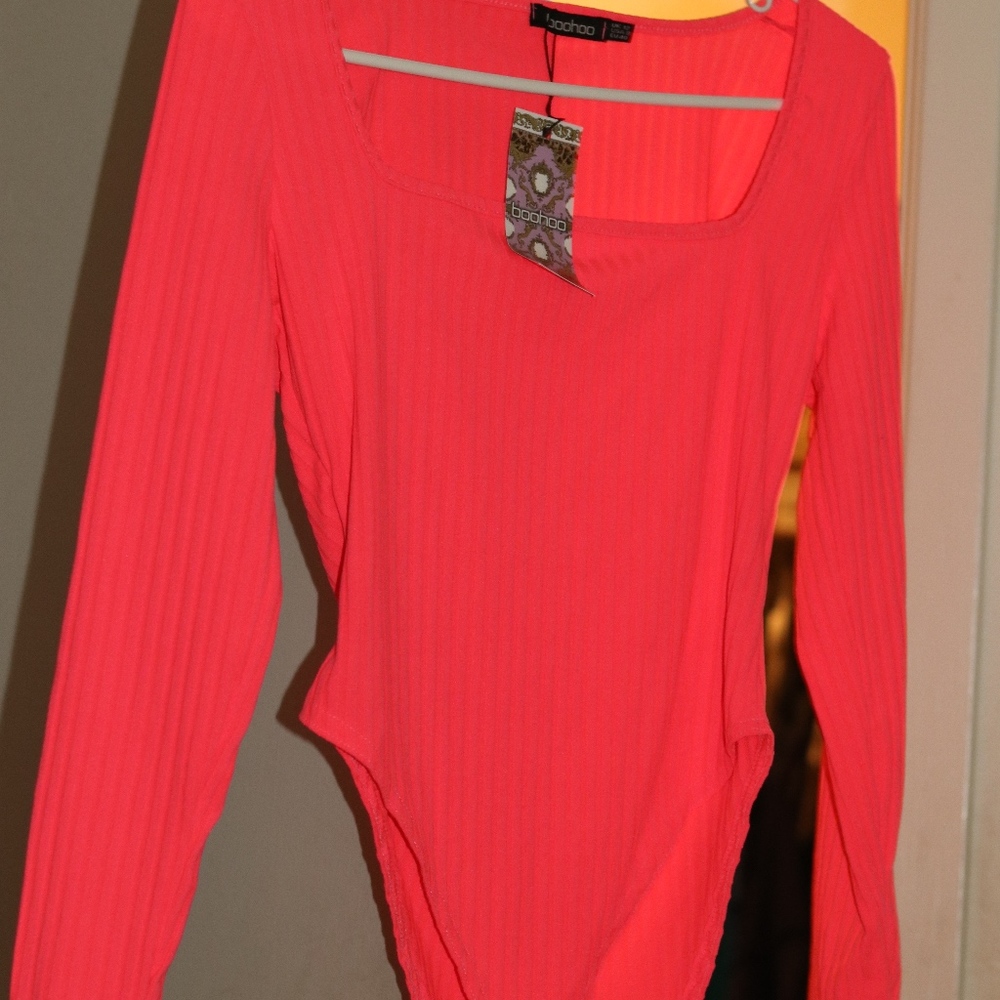 Boohoo Hot Pink BodySuit